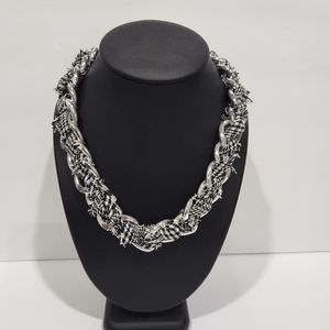 NWT Chunky Houndstooth Necklace
